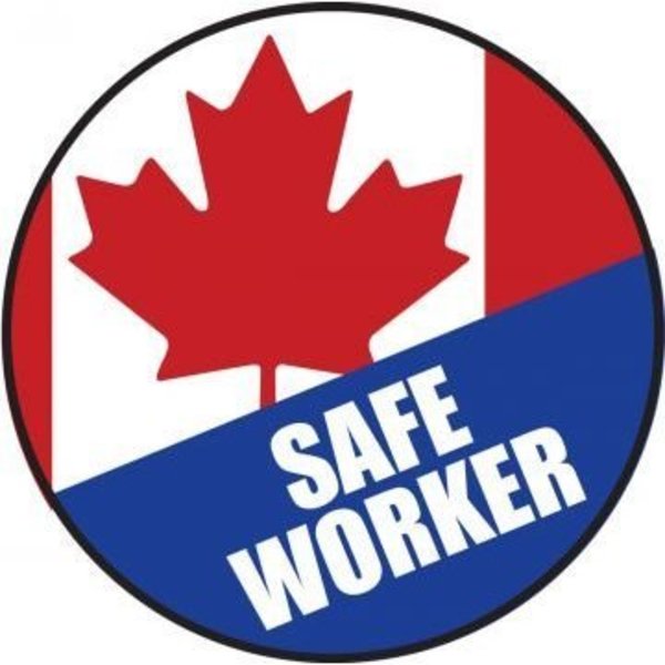 Accuform HARD HAT STICKERS SAFE CANADIAN LHTL156 LHTL156